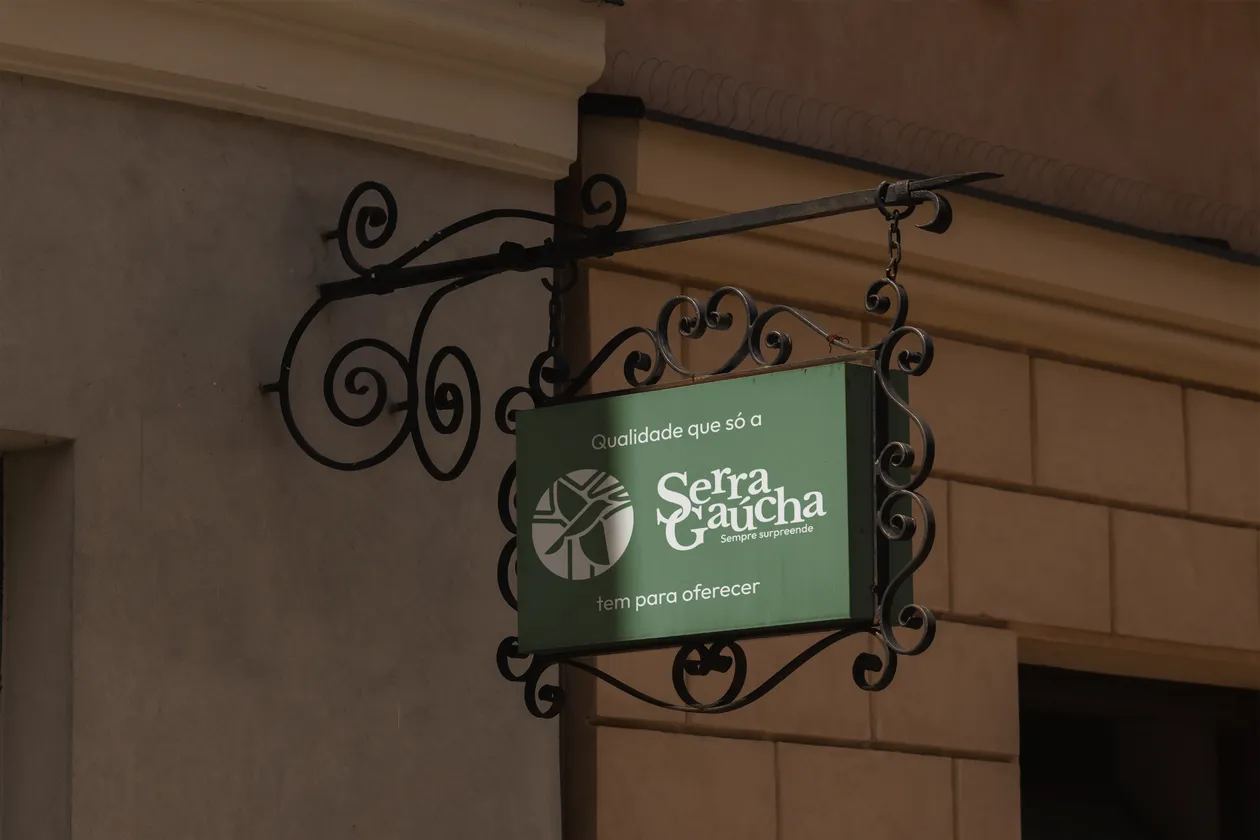 Segunda placa de rua turística — Serra Gaúcha